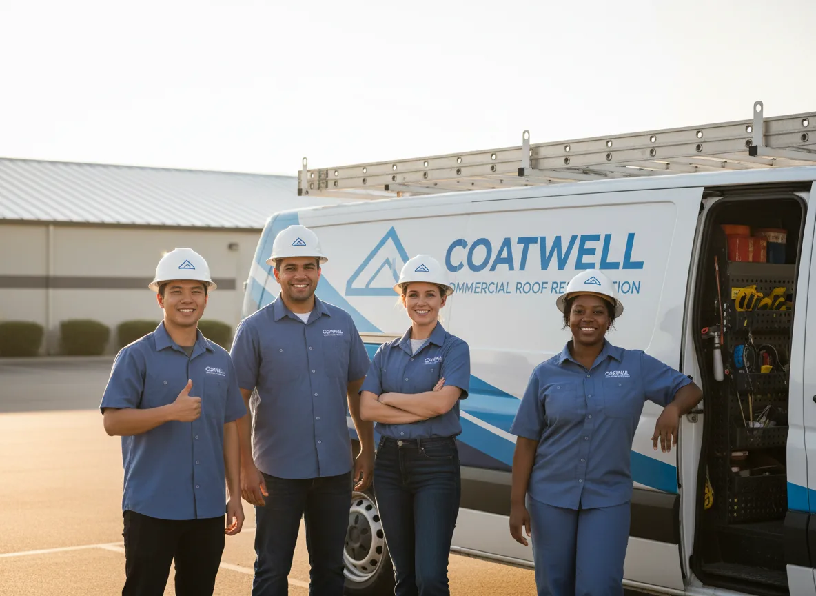 Commercial roof coating company in Purdon, TX
